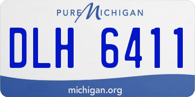 MI license plate DLH6411