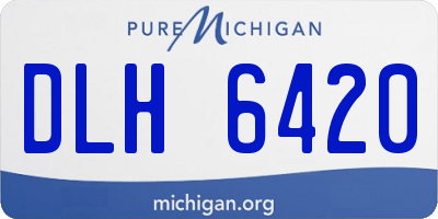 MI license plate DLH6420