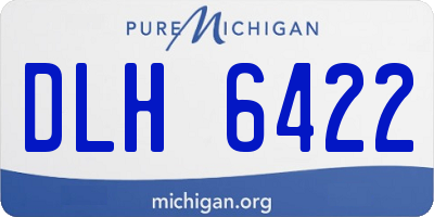 MI license plate DLH6422