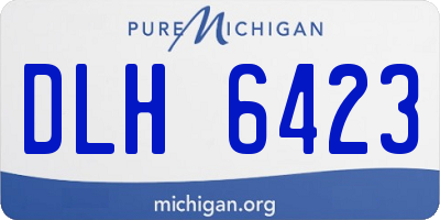 MI license plate DLH6423