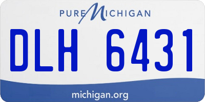 MI license plate DLH6431