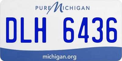 MI license plate DLH6436