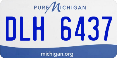 MI license plate DLH6437