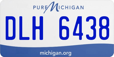 MI license plate DLH6438