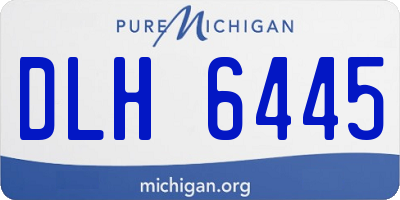 MI license plate DLH6445