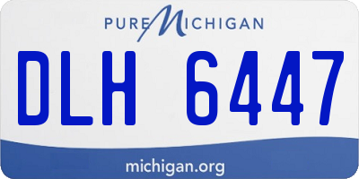 MI license plate DLH6447