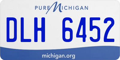 MI license plate DLH6452
