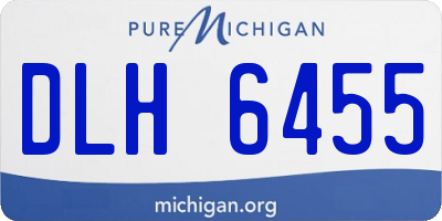 MI license plate DLH6455