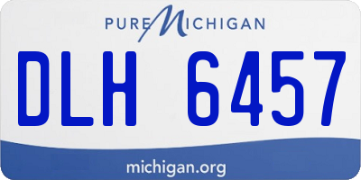 MI license plate DLH6457
