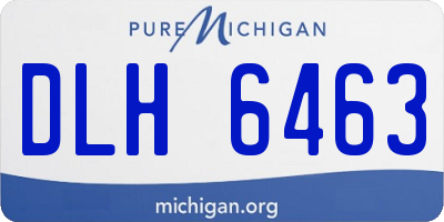 MI license plate DLH6463