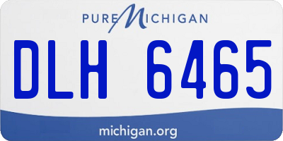 MI license plate DLH6465