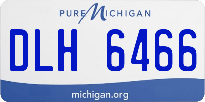 MI license plate DLH6466