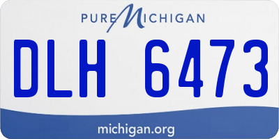MI license plate DLH6473