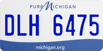 MI license plate DLH6475