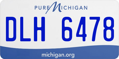 MI license plate DLH6478