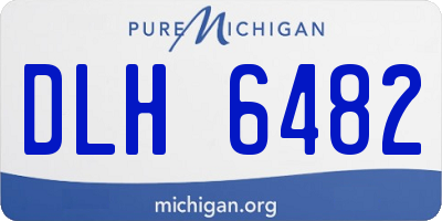 MI license plate DLH6482