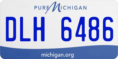 MI license plate DLH6486