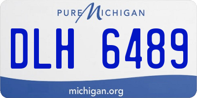 MI license plate DLH6489