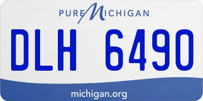 MI license plate DLH6490
