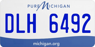 MI license plate DLH6492