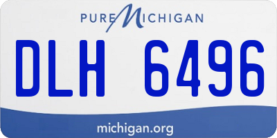 MI license plate DLH6496