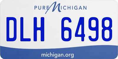 MI license plate DLH6498