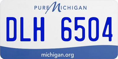 MI license plate DLH6504