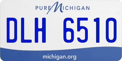 MI license plate DLH6510