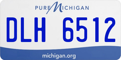 MI license plate DLH6512