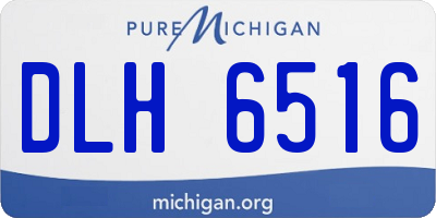 MI license plate DLH6516