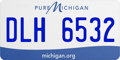 MI license plate DLH6532