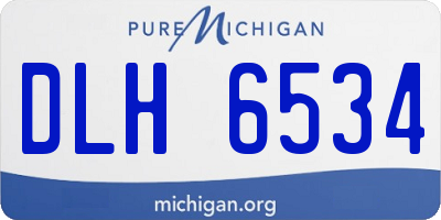 MI license plate DLH6534