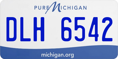 MI license plate DLH6542