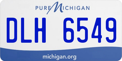 MI license plate DLH6549