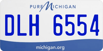 MI license plate DLH6554