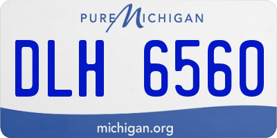 MI license plate DLH6560