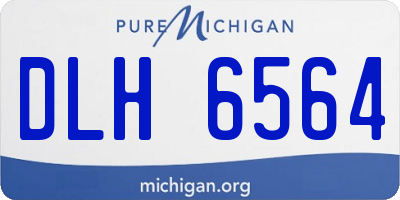 MI license plate DLH6564