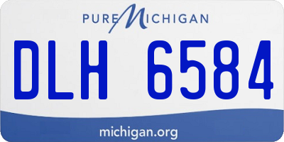 MI license plate DLH6584