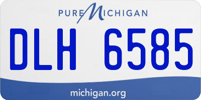 MI license plate DLH6585