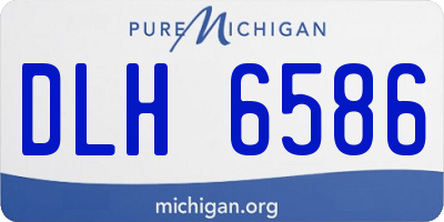 MI license plate DLH6586