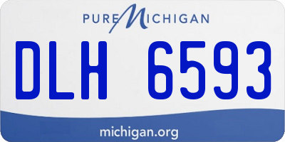 MI license plate DLH6593