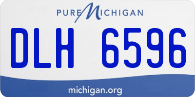 MI license plate DLH6596