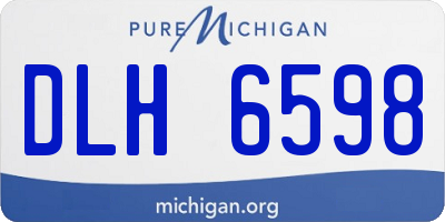 MI license plate DLH6598