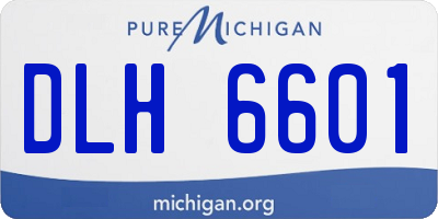 MI license plate DLH6601