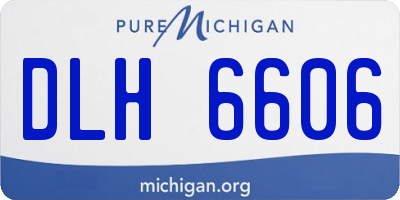MI license plate DLH6606