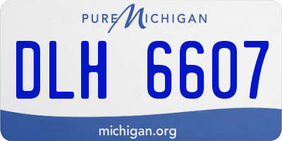 MI license plate DLH6607