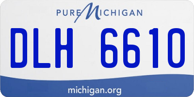 MI license plate DLH6610