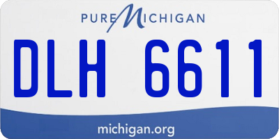 MI license plate DLH6611