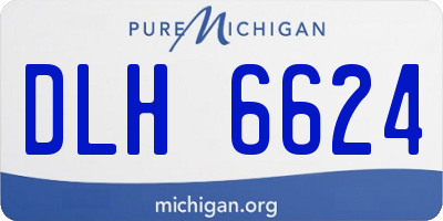MI license plate DLH6624