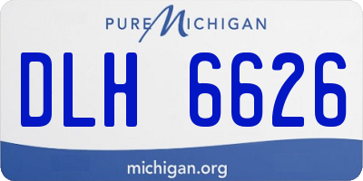 MI license plate DLH6626